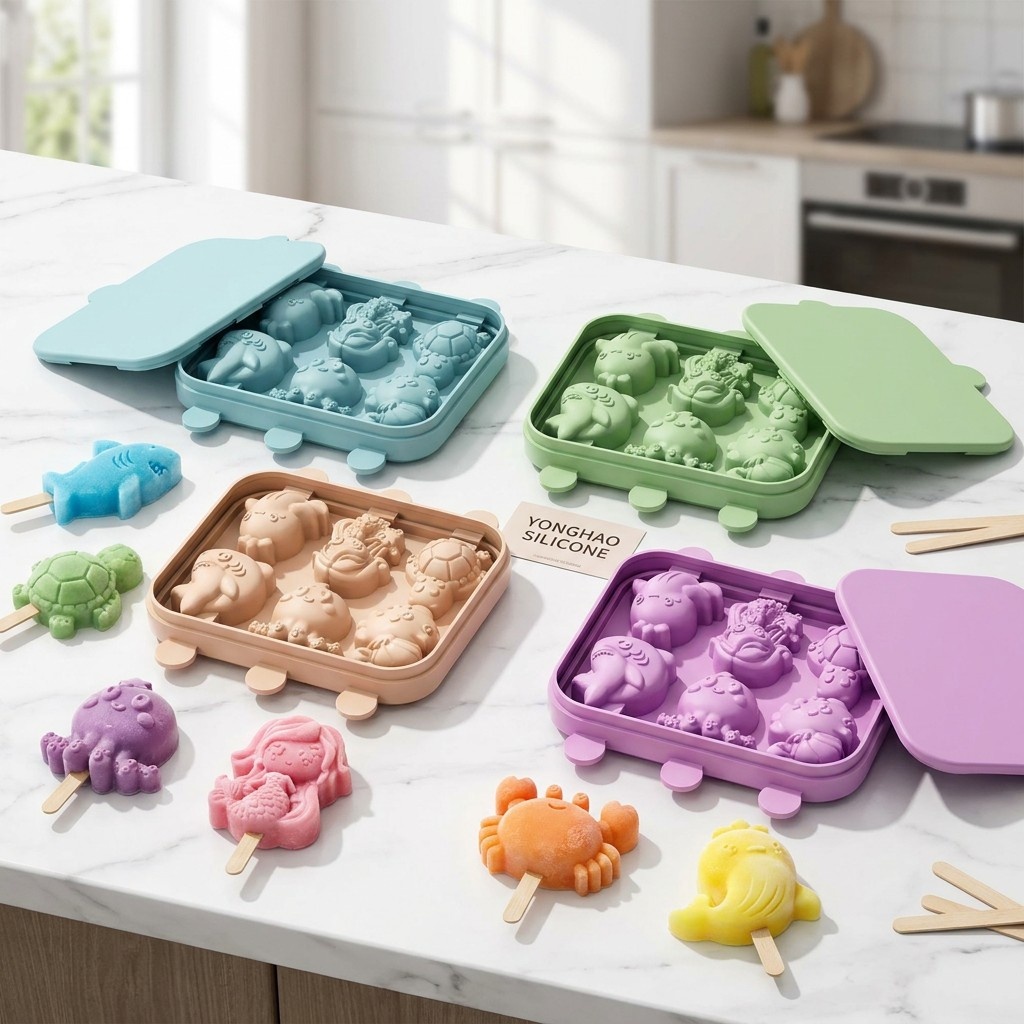 Baby Products Cream - 6-Cavity Mermaid Sea Creatures Silicone Mold