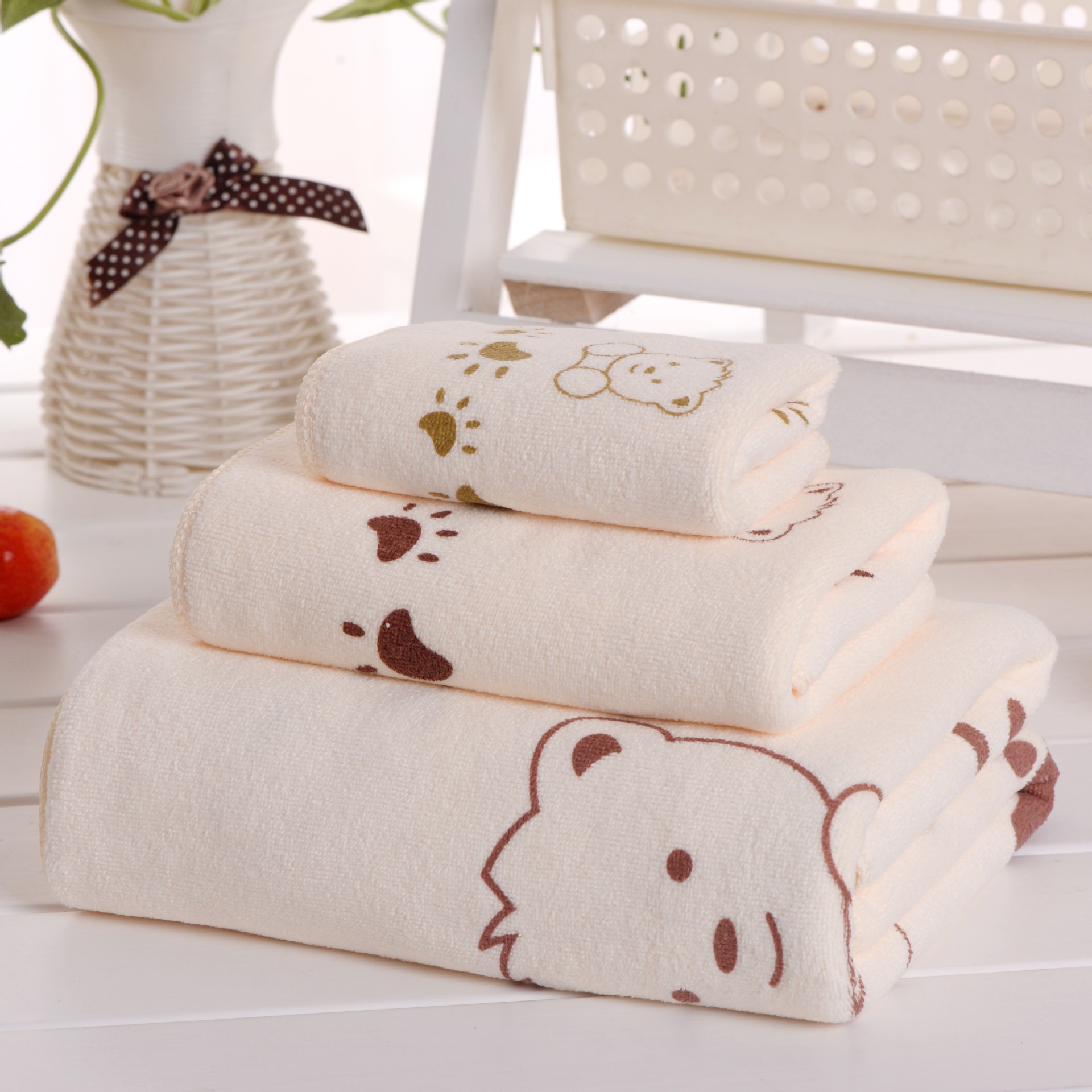 3pcs Cartoon Bear Baby Bath To - огляд і ціна Baby Products For Face