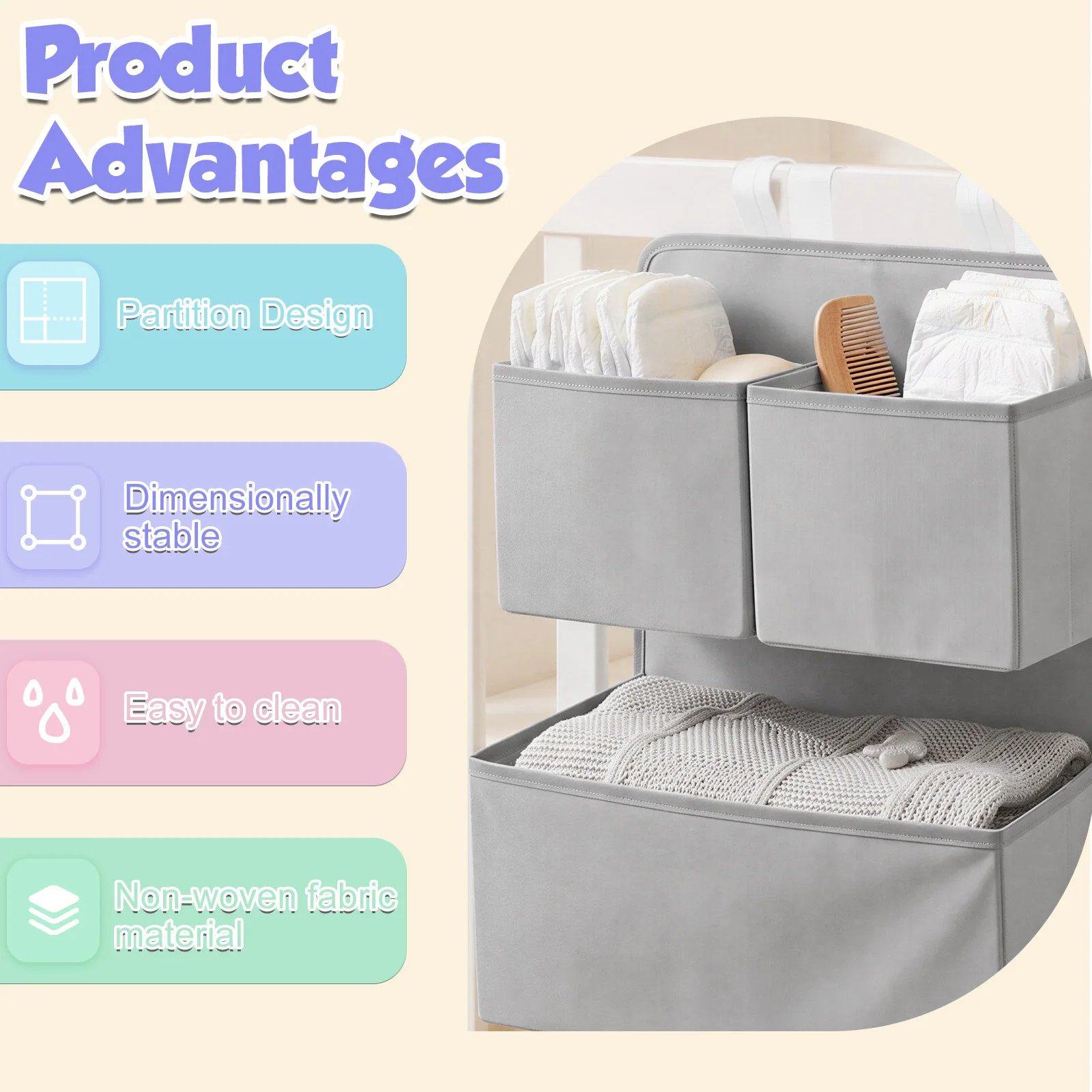 2 Tier Hanging Diaper Organize - огляд і ціна Baby Products Basket