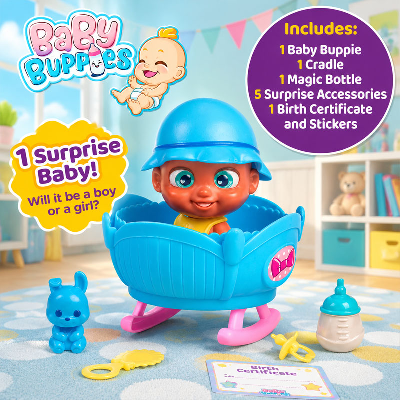 Baby Buppies Doll And Cradle S - огляд і ціна Baby Products For Face